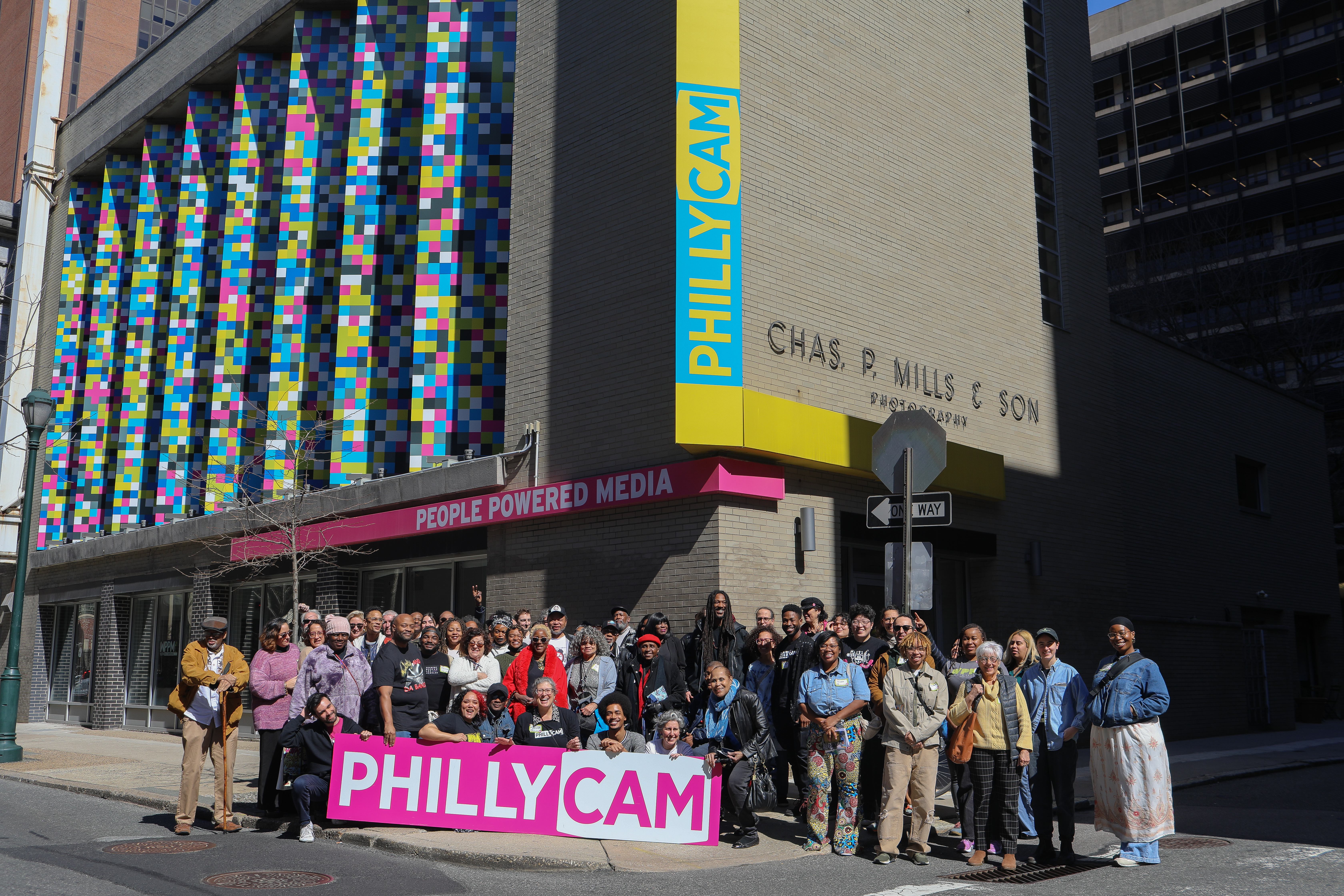 phillycam member and staff in front of PhillyCAM